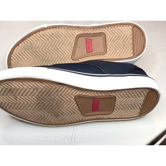 Levis Strauss Black Casual Mens Tennis Shoes Sneakers Comfort Flats Walk Size 8 - Picture 4 of 6